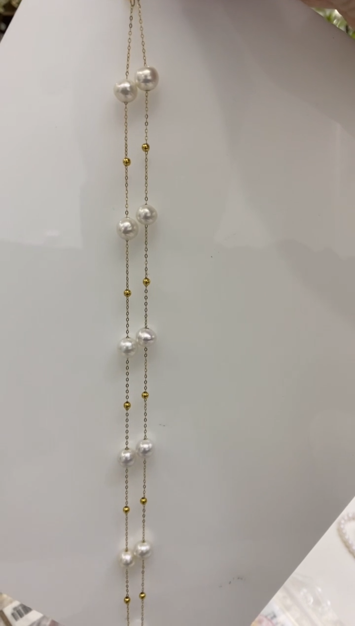 【闪购商品】淡水珍珠BG18K金镶嵌珍珠满天星@@v0523