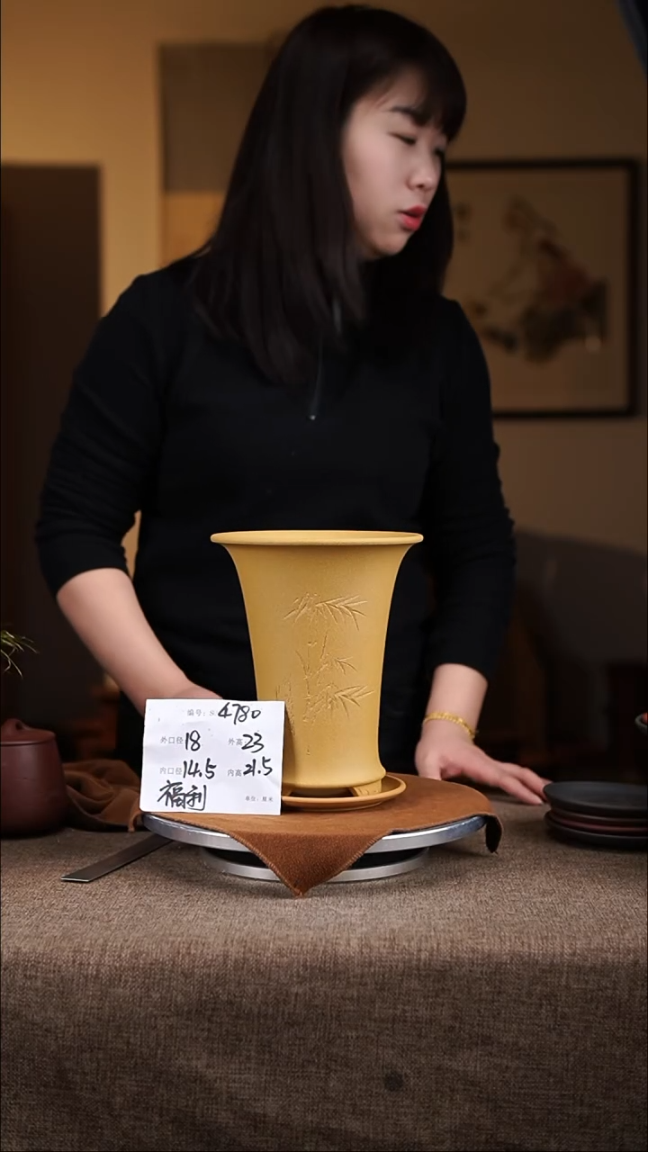 【闪购商品】紫砂花盆紫砂花盆4780+z