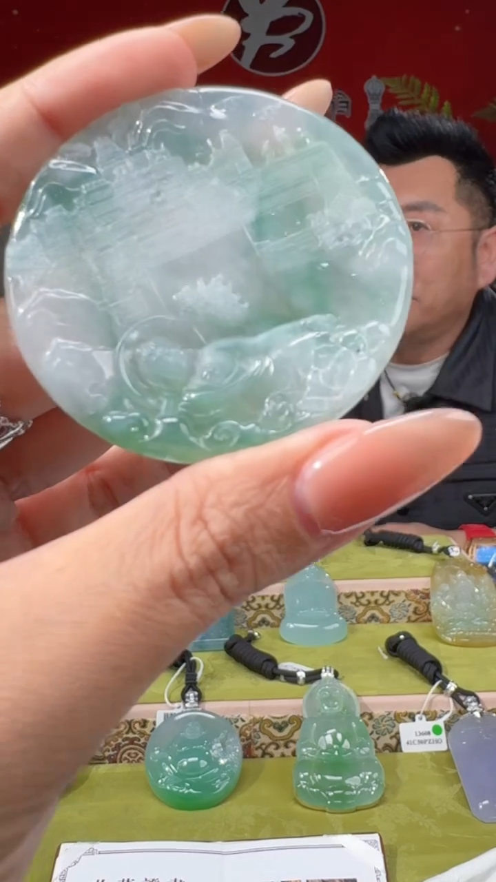 【闪购商品】翡翠颈饰未镶嵌204  /天然a货翡翠