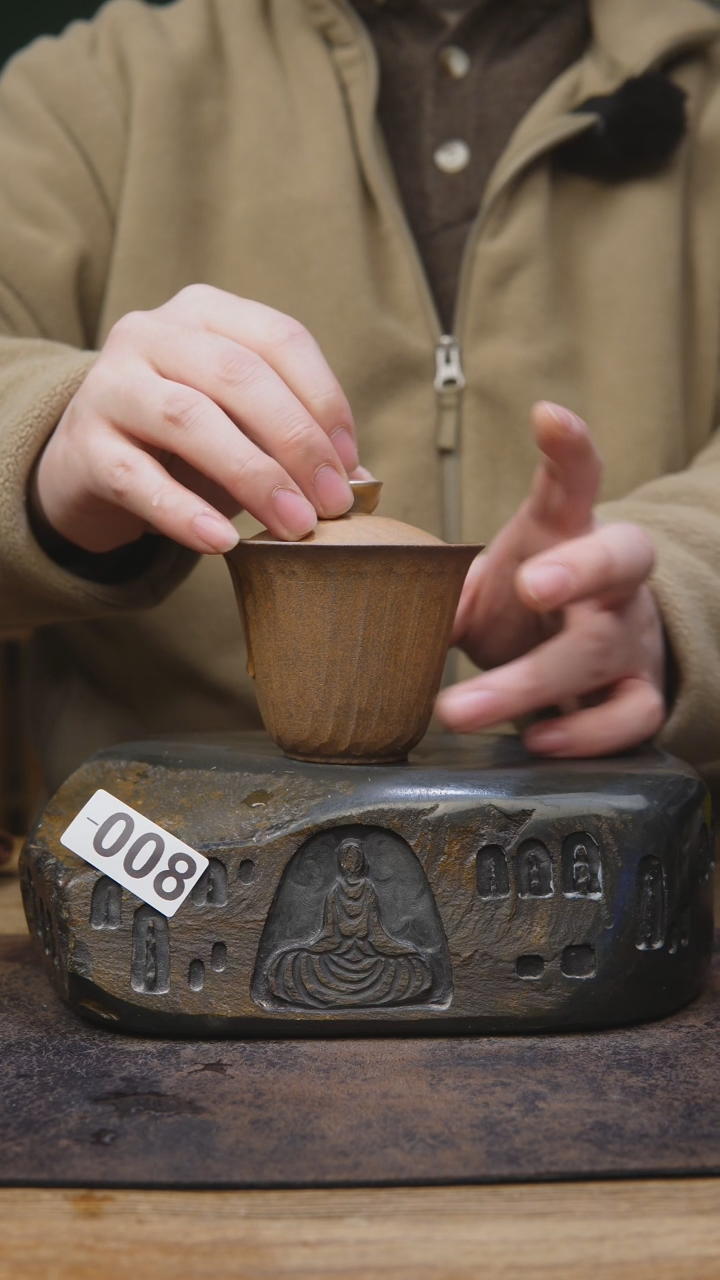 【闪购商品】开播福利同款盖碗008挂刻纹