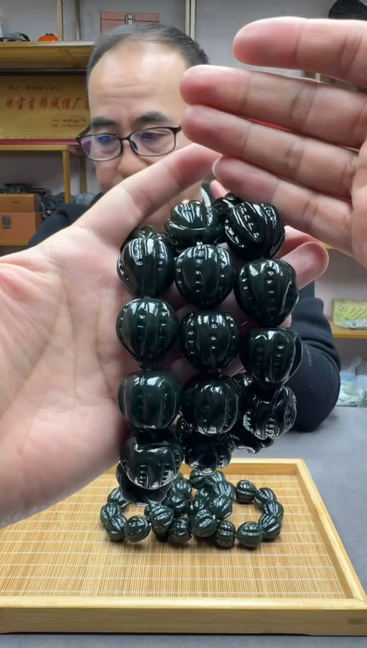 未镶嵌手链和田玉22叶成蓝调多样性发货·拍一发一