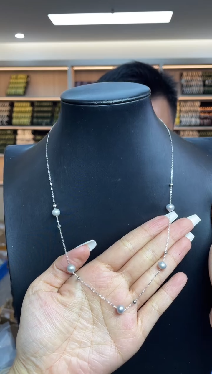 【闪购商品】海水珍珠颈饰银S925镶嵌多样性发一件