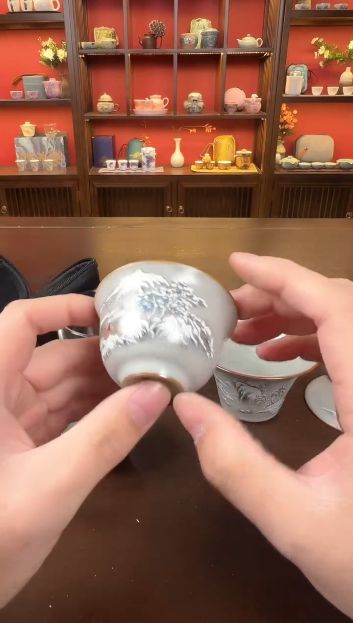 【闪购商品】雪景盖碗111111111111111