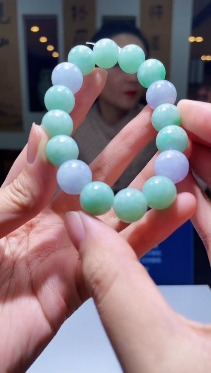 【闪购商品】翡翠手串未镶嵌M-@@YQYC021361多样性发一