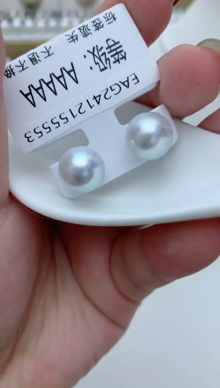 【闪购商品】淡水珍珠耳饰银S925镶嵌q4
