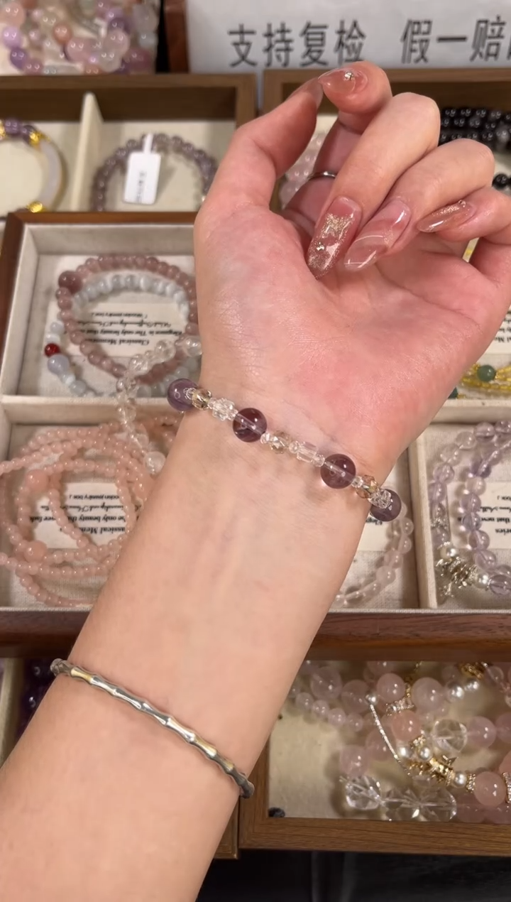 未镶嵌手链水晶     