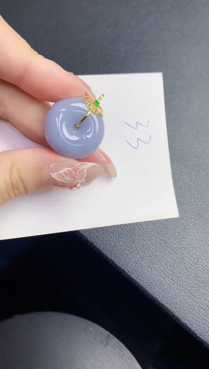 【闪购商品】翡翠颈饰18K金镶嵌00000000000