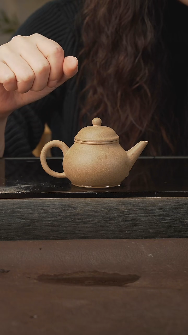 茶壶紫砂39芭乐水平，本绿，120cc