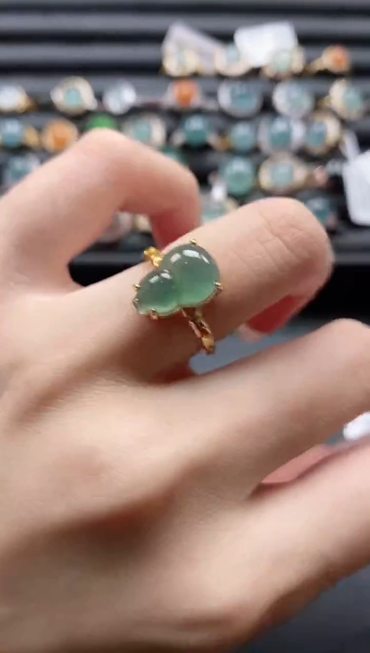 【闪购商品】翡翠戒指银S925镶嵌1111