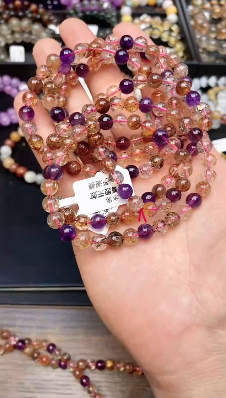 【闪购商品】水晶手链未镶嵌b88 超七多圈 多样性发其一