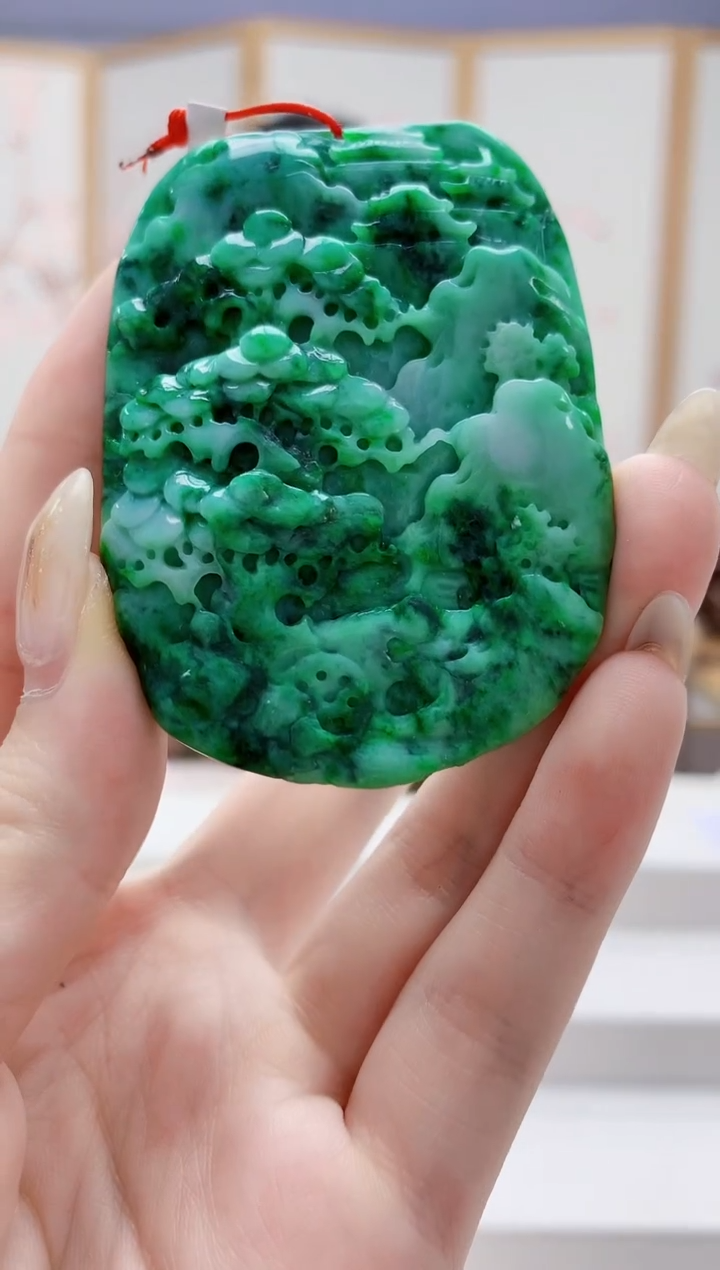 未镶嵌定制翡翠4812jw-毛货挂件13