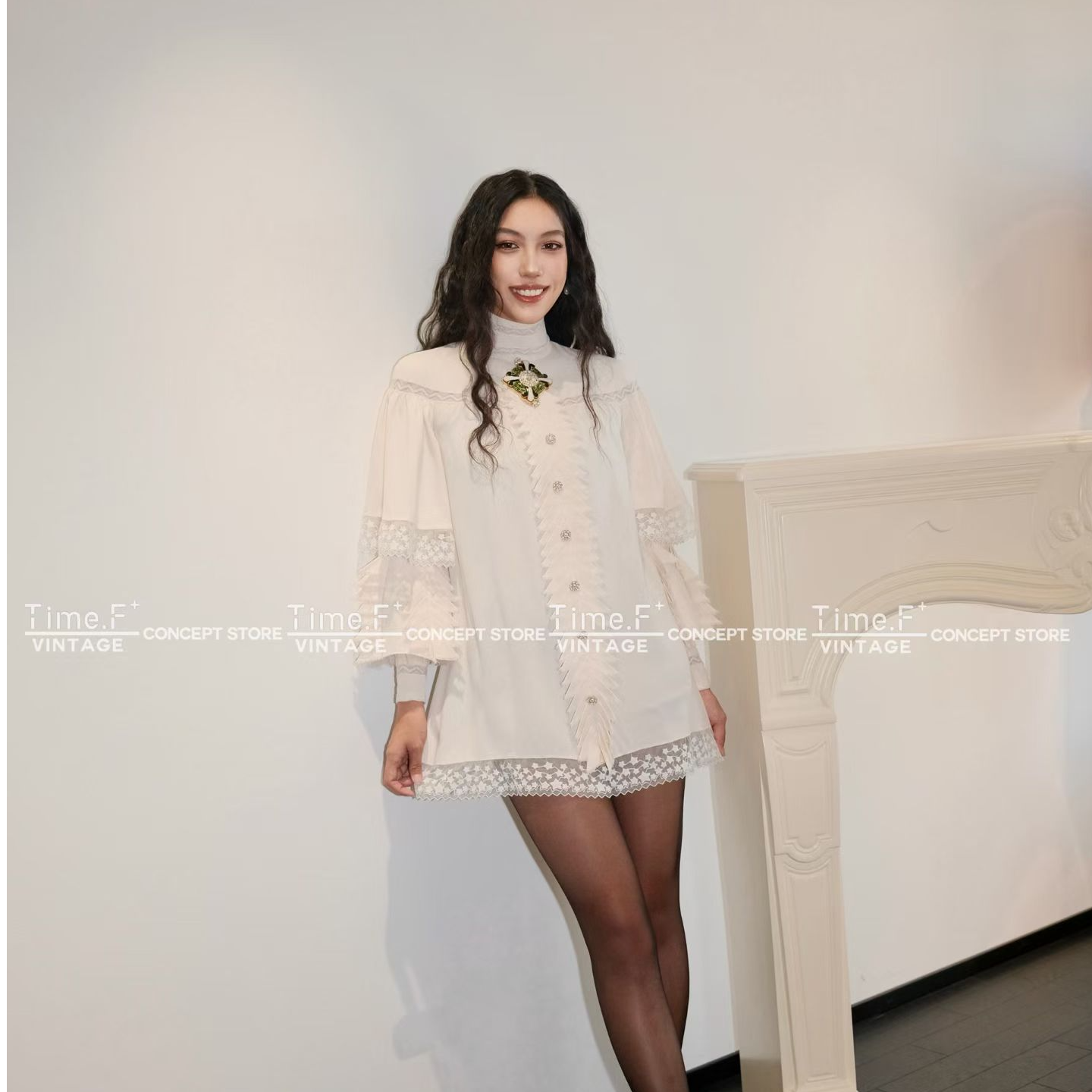 95新 Chanel/香奈儿 Chanel 08年秀款蚕丝连衣裙 