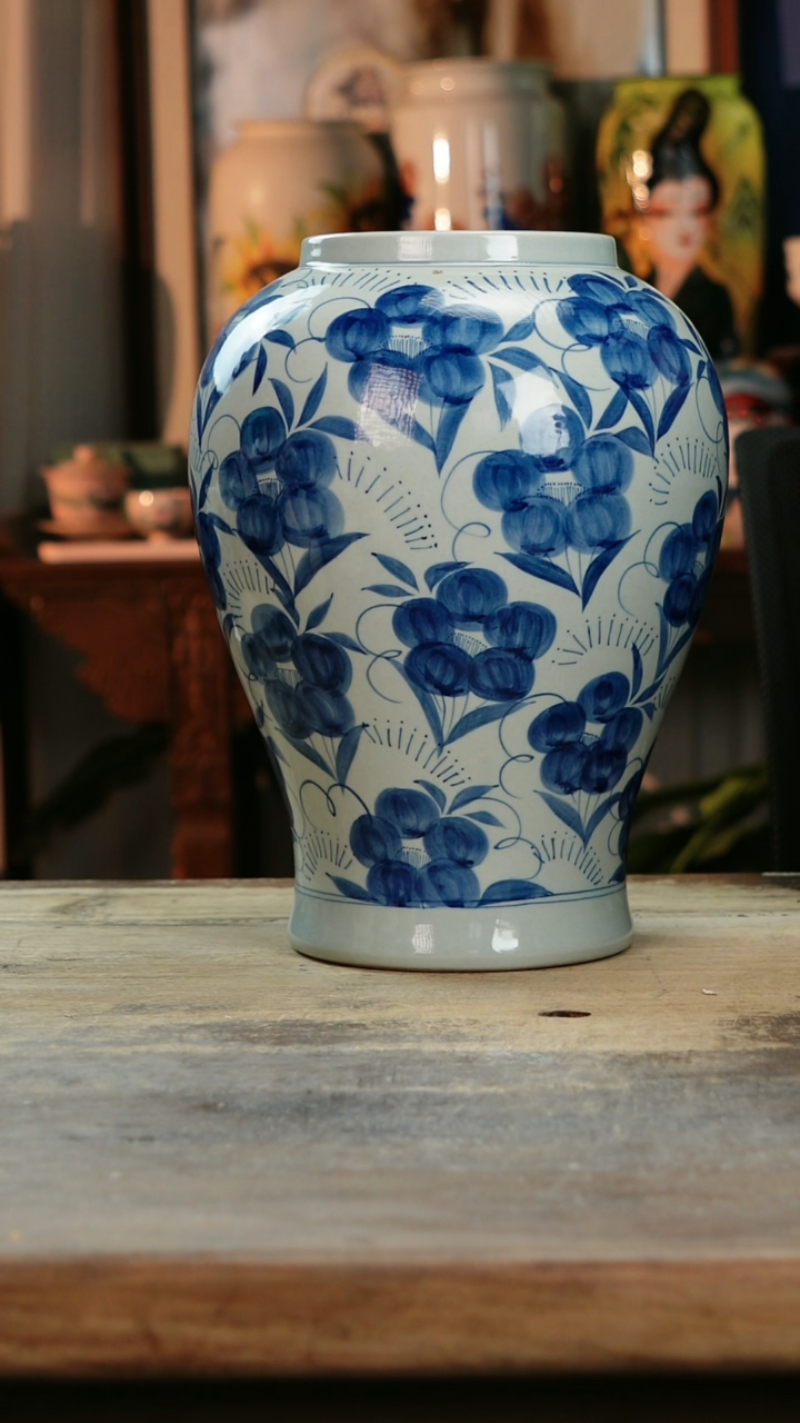 【闪购商品】瓷片景德镇纯手工釉下彩精品花瓶