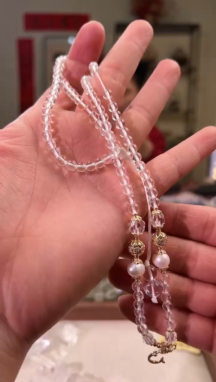 【闪购商品】水晶手串未镶嵌白水晶珠链（多样性发其一）