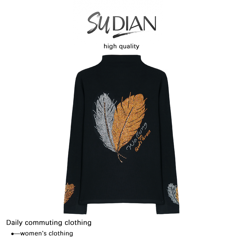 春季新款烫钻金枝玉叶内外两穿打底Q23CT1394