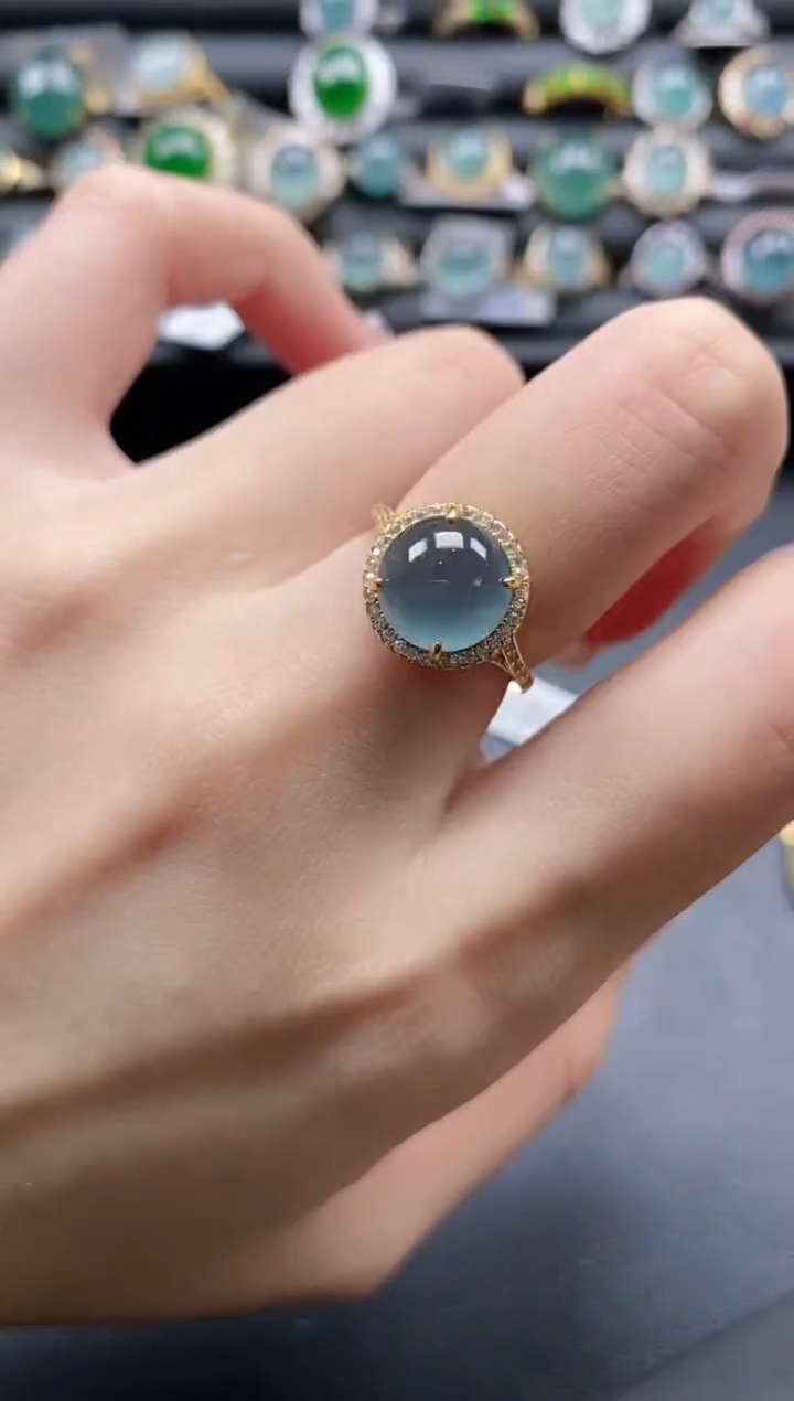 【闪购商品】翡翠戒指银S925镶嵌11111-