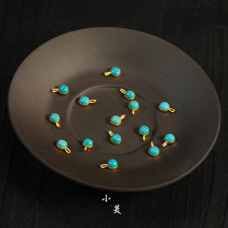 18K金绿松豆豆吊坠（多样性发其一） G81260