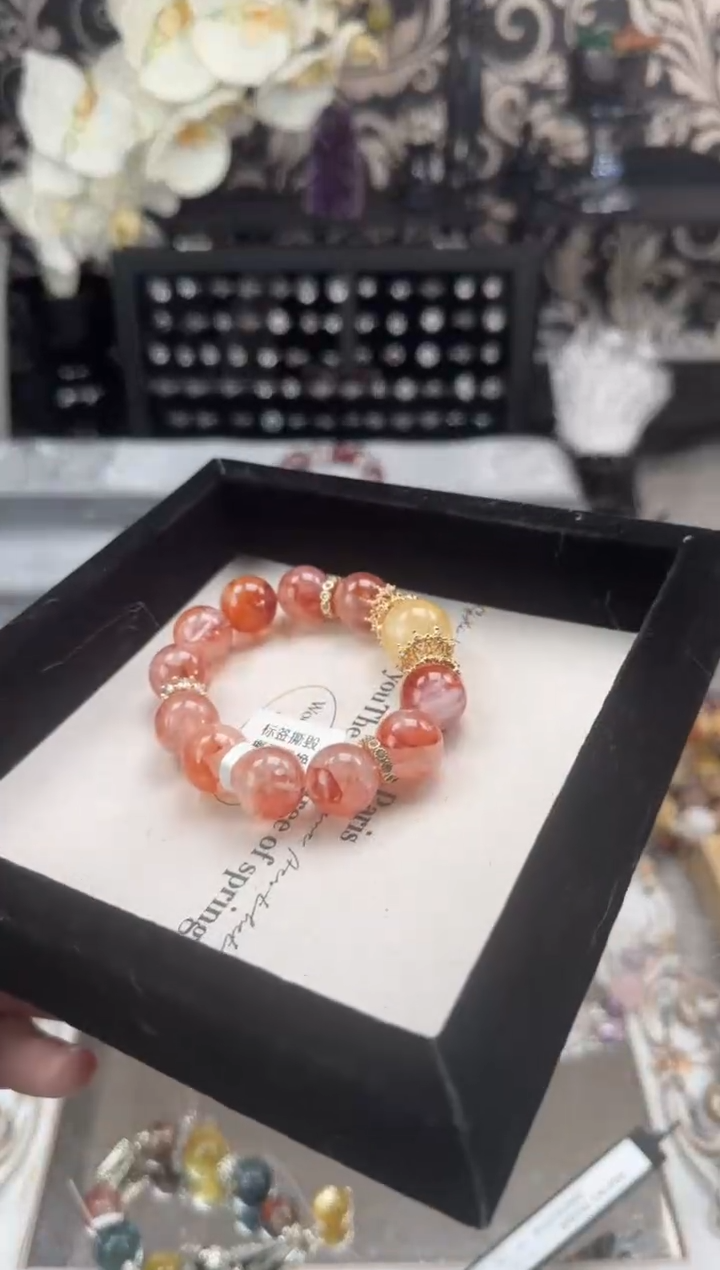 【闪购商品】烟晶手链银S925镶嵌天然水晶 多样性发货