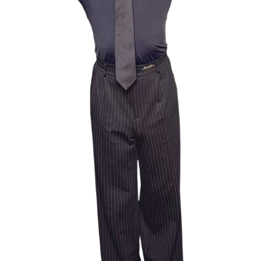 薇葶丹斯男士条纹摩登裤WT054