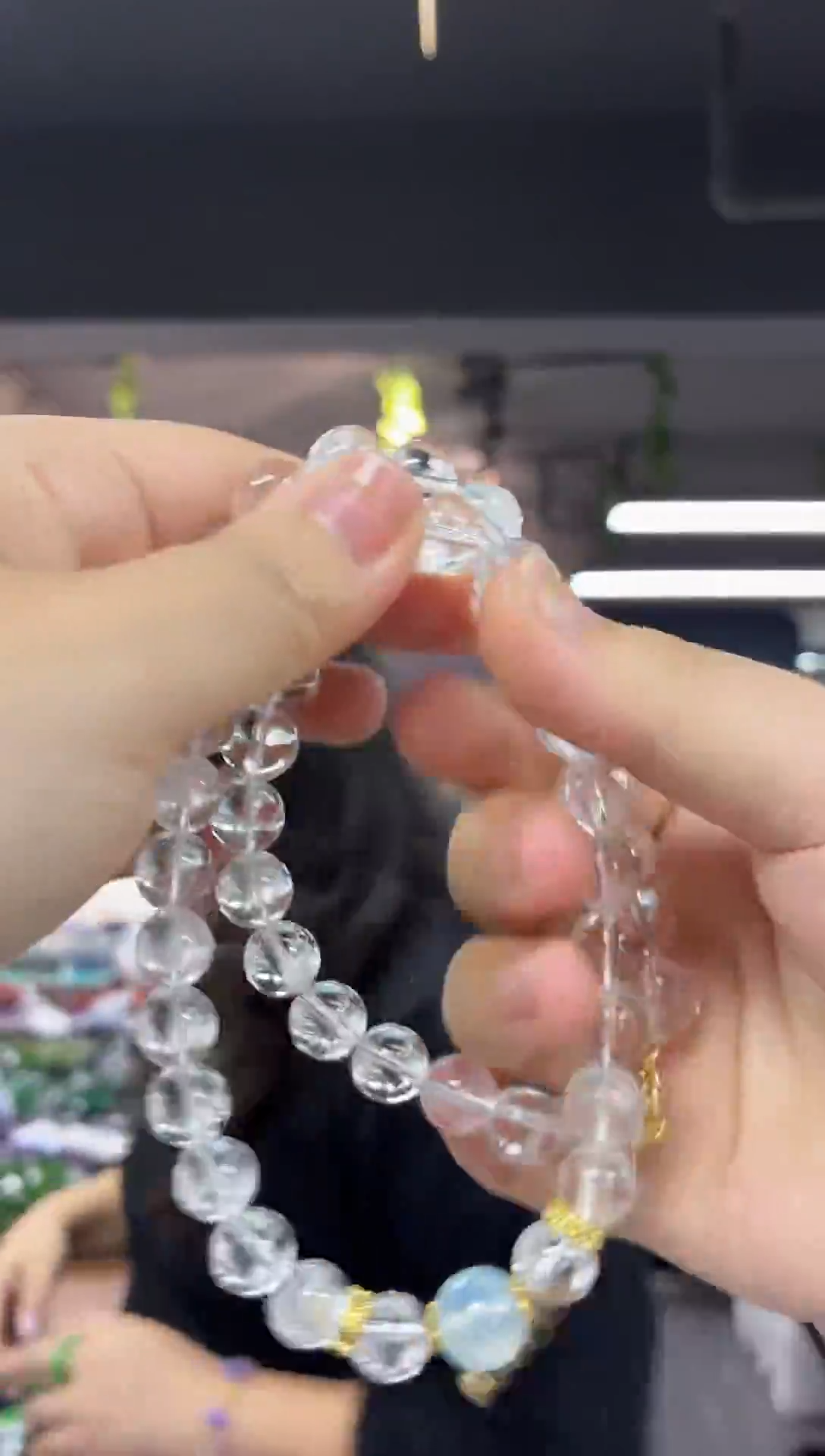 项链未镶嵌水晶多样性发其一颜色微差