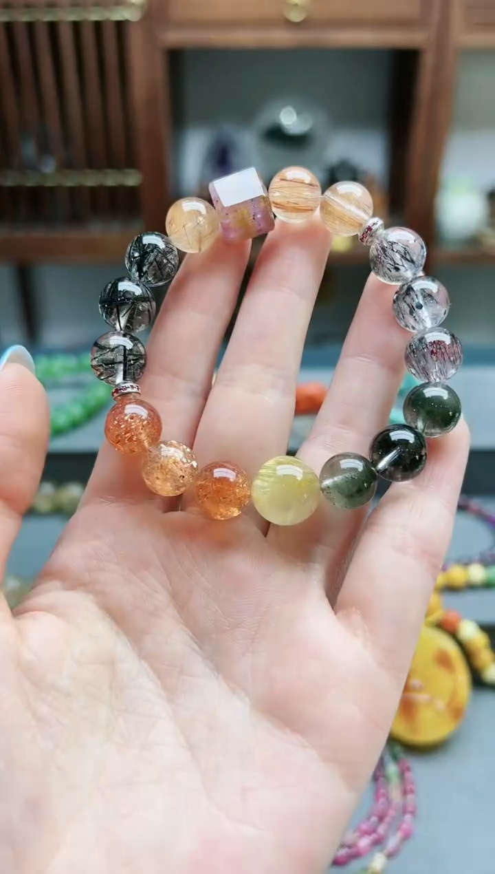 【闪购商品】水晶手串未镶嵌水晶多宝手串*1 TF