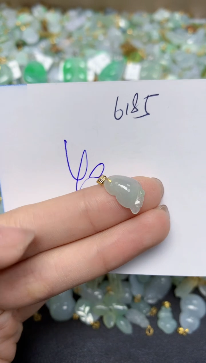 【闪购商品】翡翠颈饰18K金镶嵌天然翡翠A货