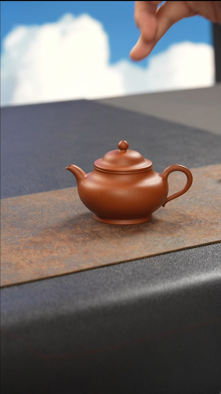 茶壶紫砂霖玥 朱泥