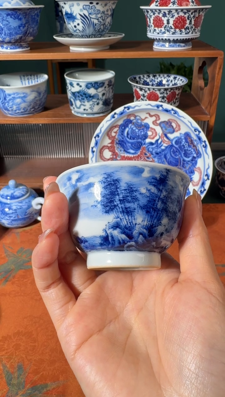 【闪购商品】杯景琳藏山水缸杯