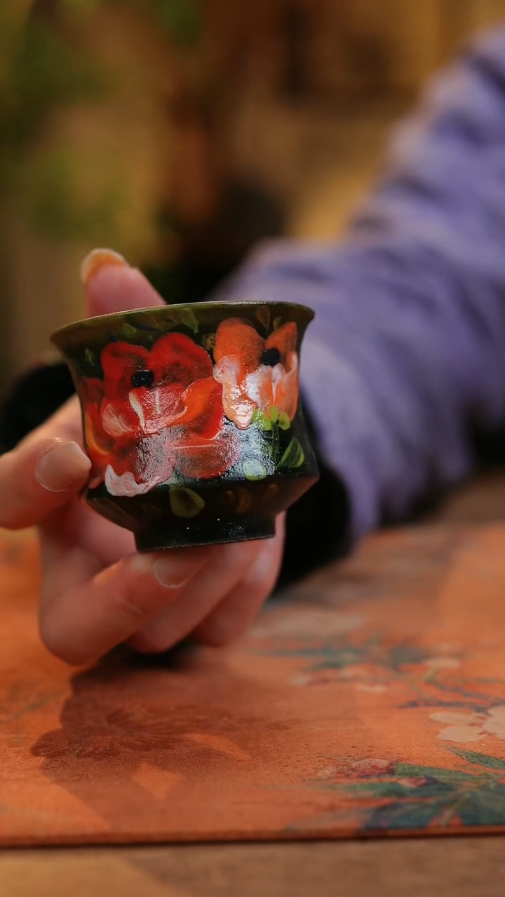 【闪购商品】瓷片1128景德镇手工手绘釉下彩高温瓷