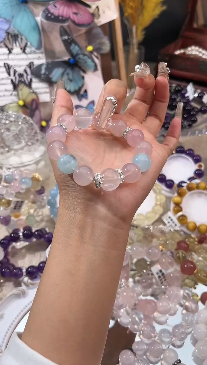 【闪购商品】水晶手链未镶嵌多样性发货颜色微差发其一 