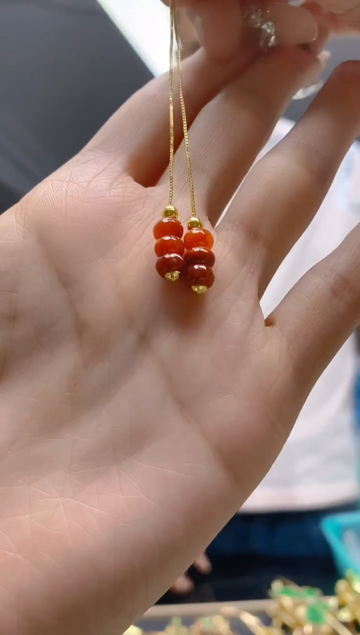 【闪购商品】翡翠耳饰合金262翡翠耳线