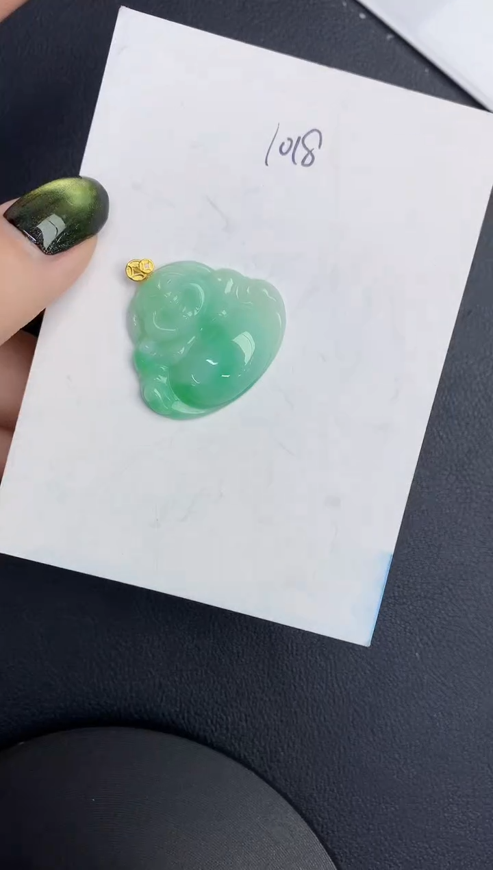 【闪购商品】翡翠颈饰18K金镶嵌000000000