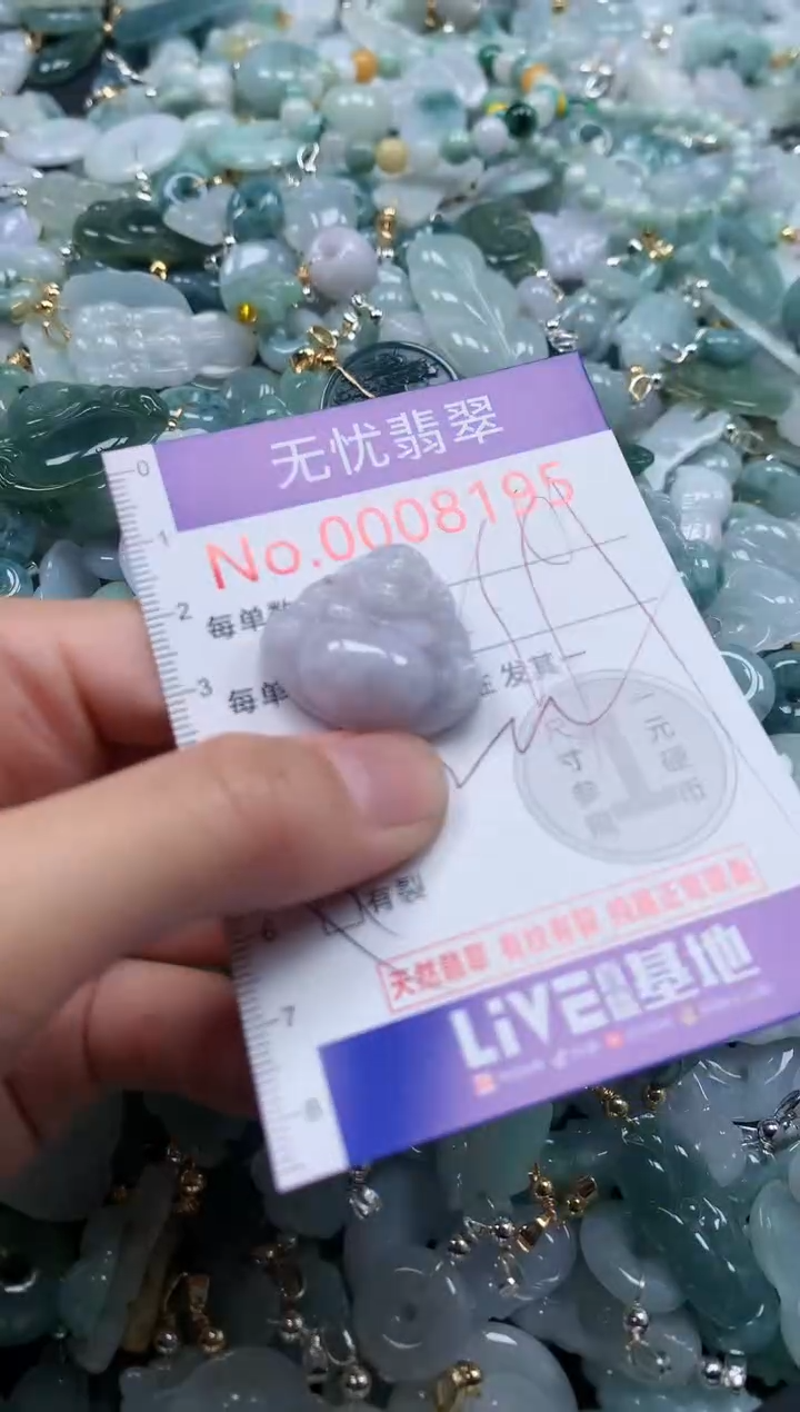 翡翠未镶嵌吊坠(不含链)8195
