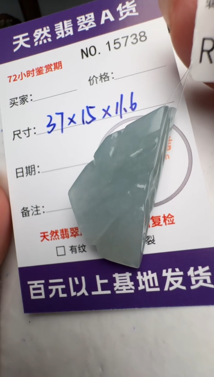 【闪购商品】翡翠未镶嵌颈饰原石15738
