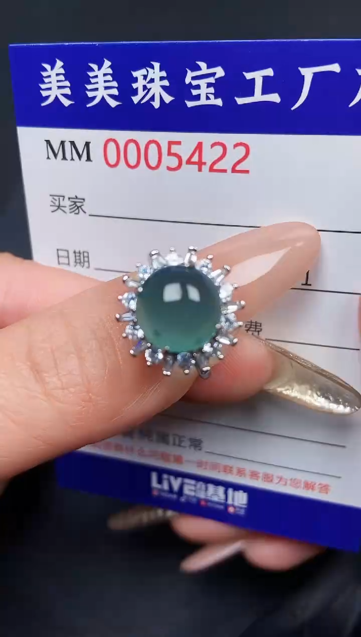 【闪购商品】翡翠颈饰银S925镶嵌5422