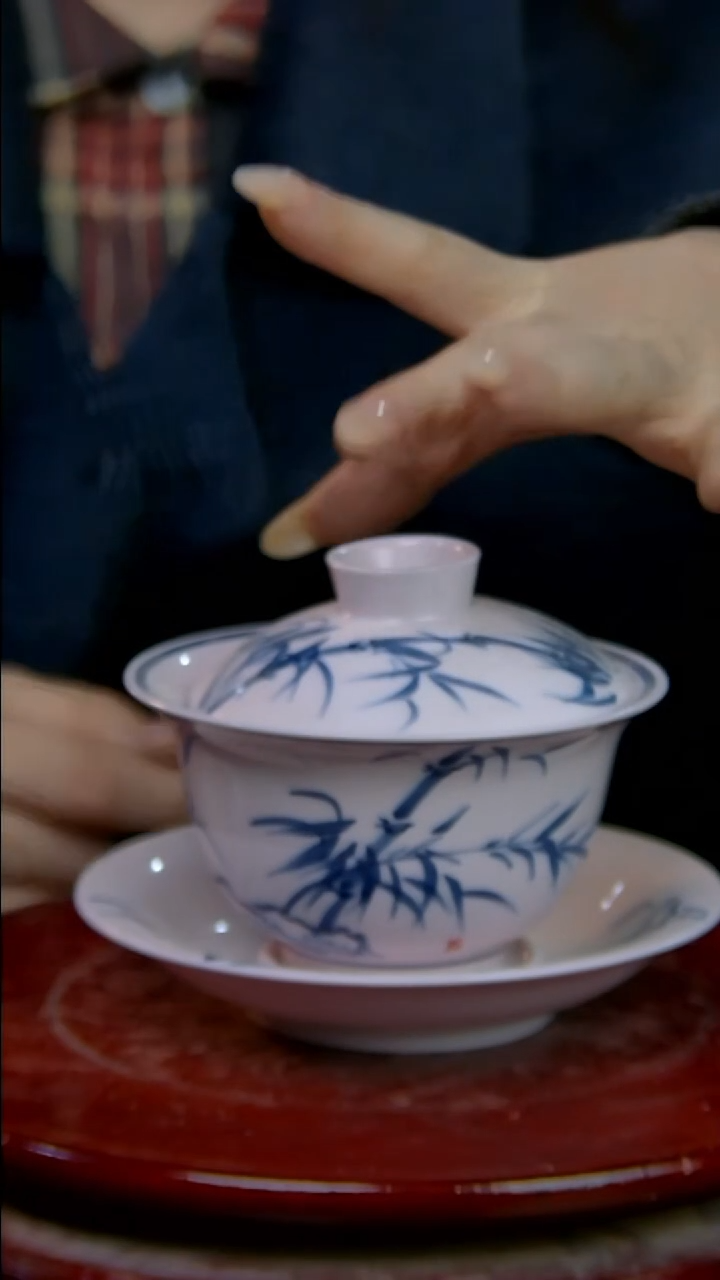 摆件陶稀土竹子三才