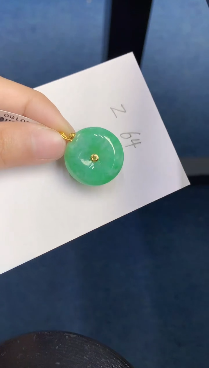 【闪购商品】翡翠颈饰18K金镶嵌000000000