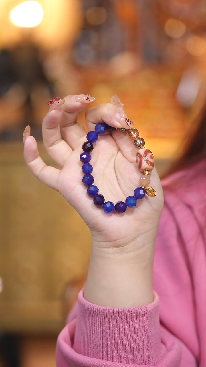 【闪购商品】玛瑙/玉髓颈饰未镶嵌Q31170喵三玛瑙手串