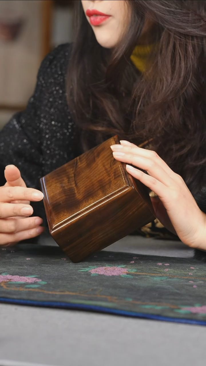 【闪购商品】乌木类家具金丝楠木古沉抽拉首饰盒收纳盒