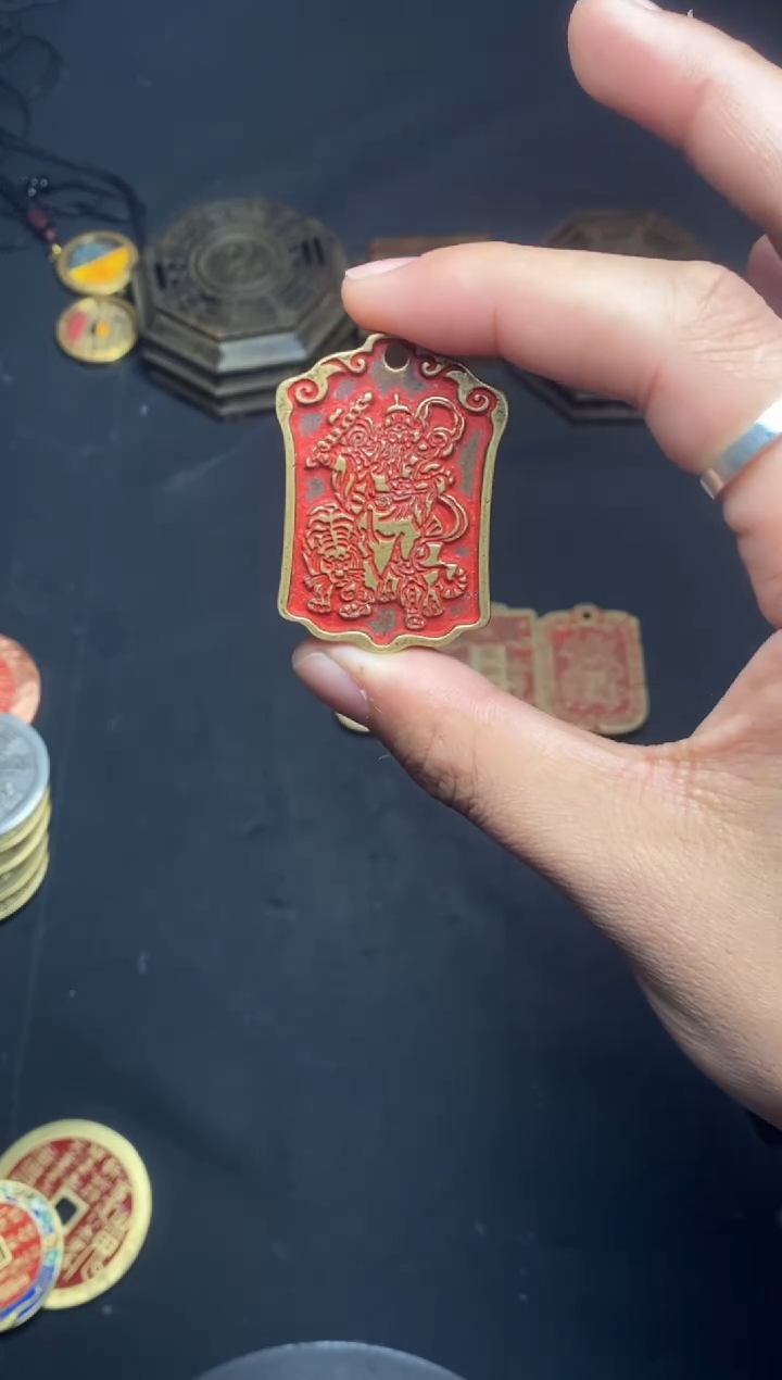 【闪购商品】铜方牌子一个赵公明