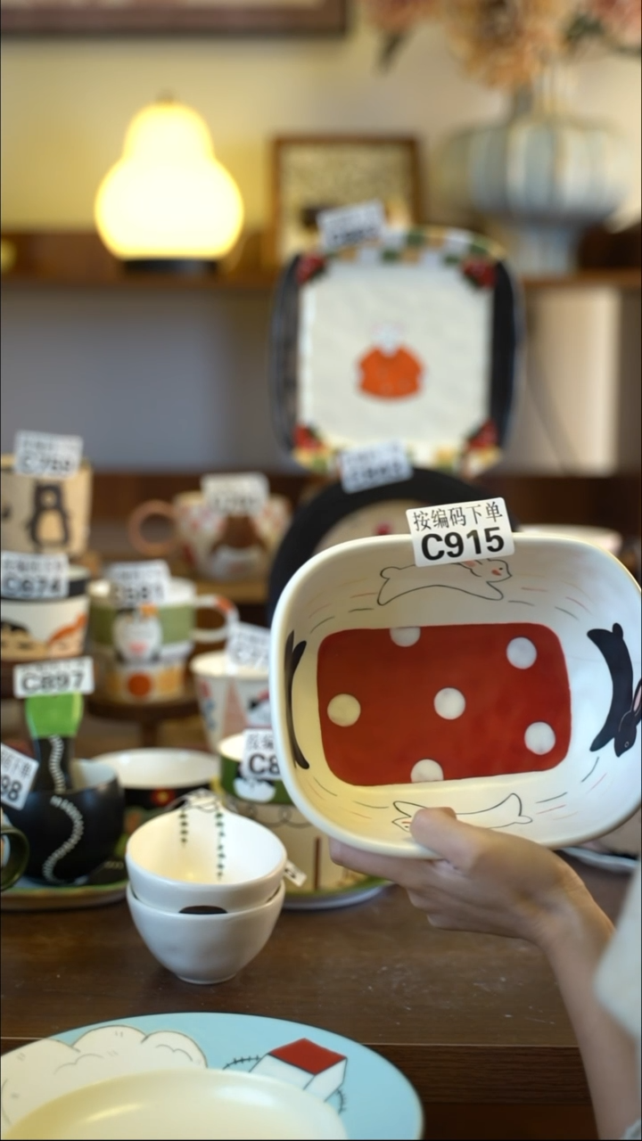 摆件陶H*C915 阿满屋手工手作陶瓷 