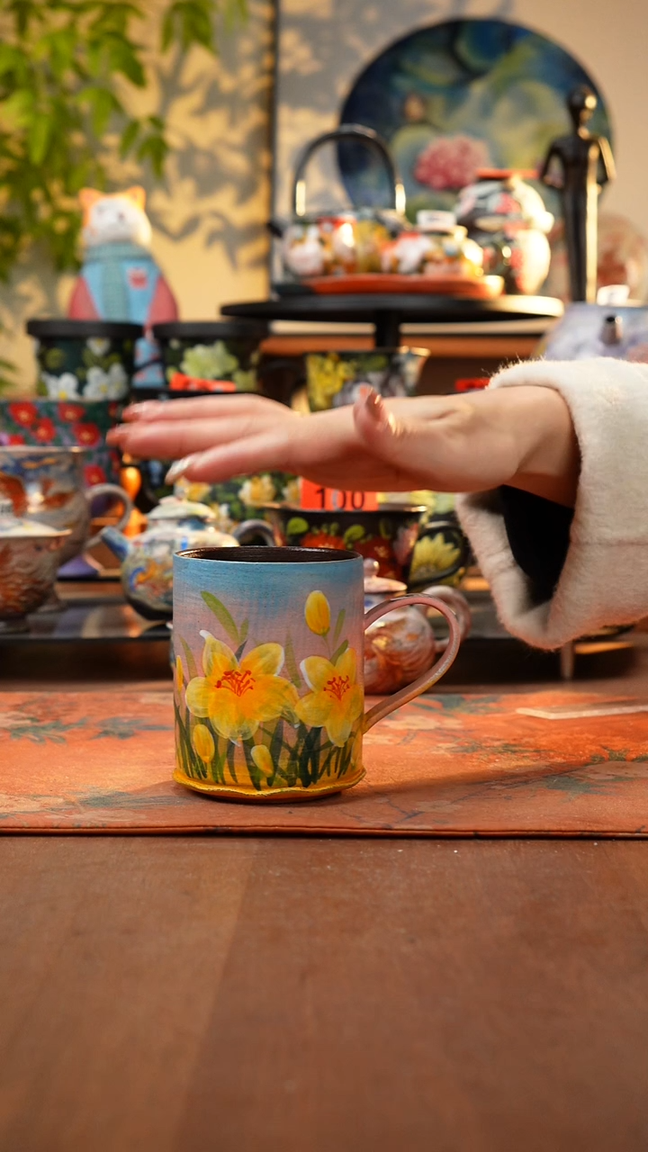 瓷片景德镇手工手绘373