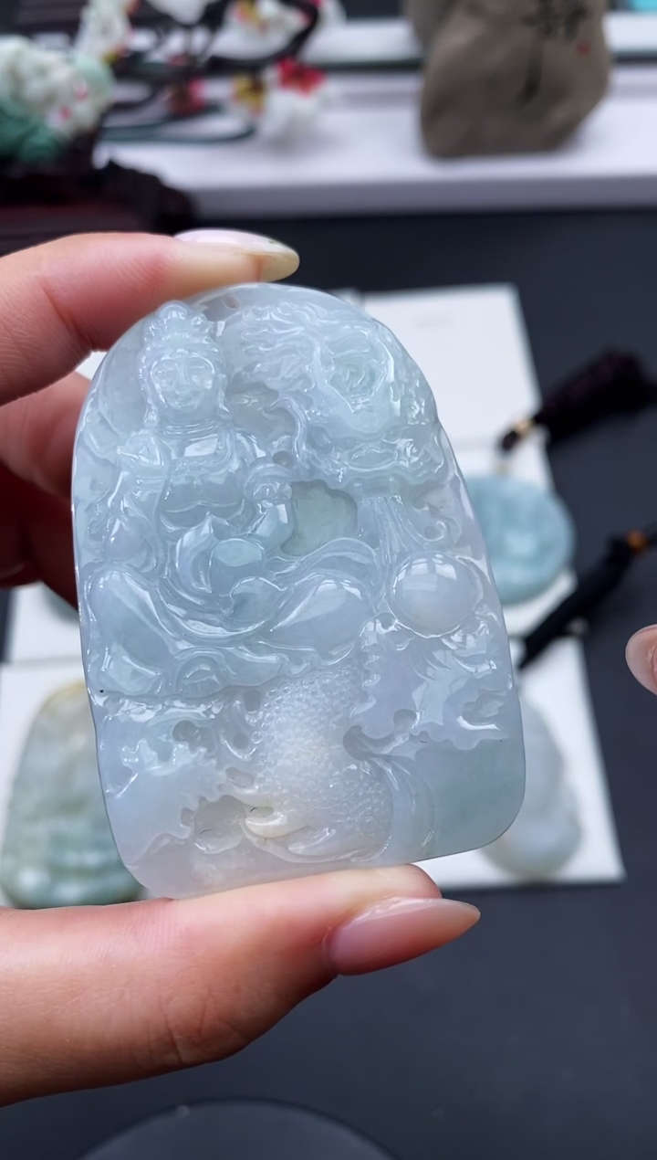 【闪购商品】翡翠颈饰未镶嵌天然缅甸A货翡翠
