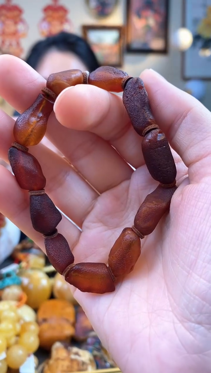 【闪购商品】琥珀手串未镶嵌手串