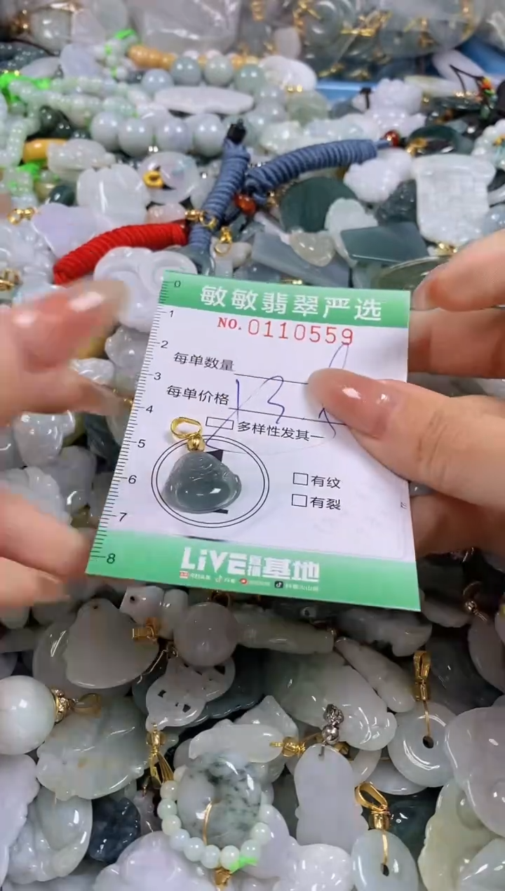 【闪购商品】翡翠颈饰未镶嵌闪购0110559多样性发其一