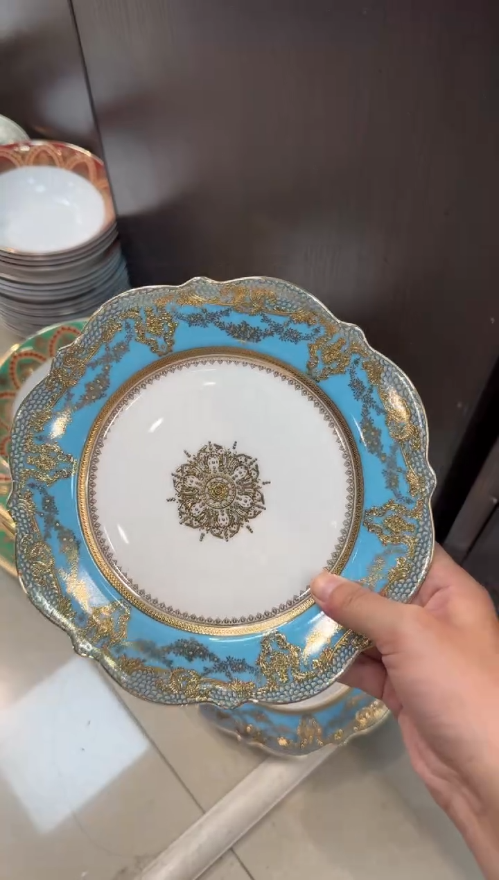 【闪购商品】瓷片8寸平盘2个  福利价  福利价