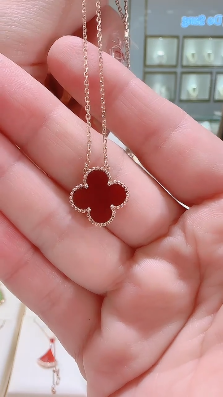 【闪购商品】玛瑙/玉髓套链18K金镶嵌套链