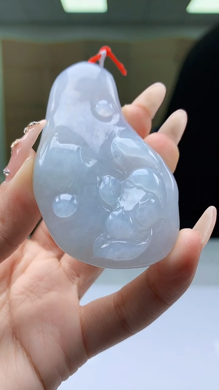 【闪购商品】定制翡翠未镶嵌4812ty-毛货挂件54