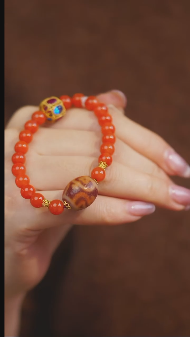 【闪购商品】玛瑙/玉髓手串未镶嵌多样性发一