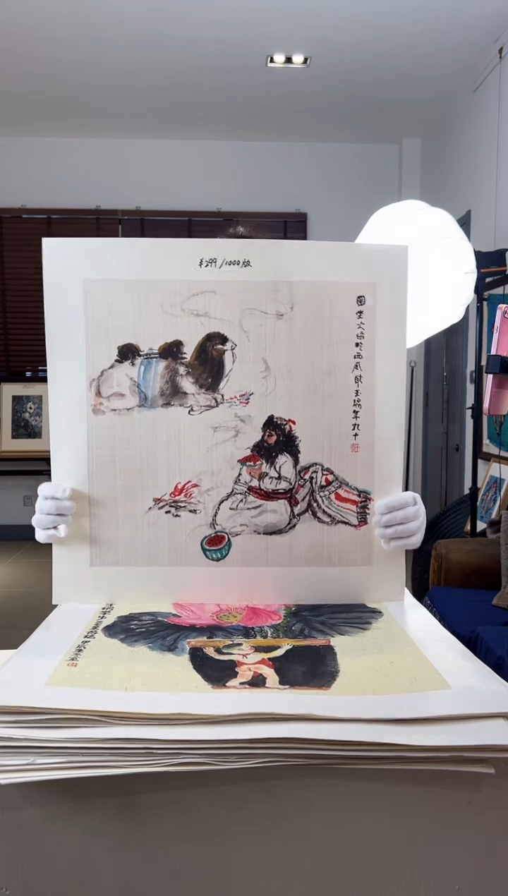 【闪购商品】版画限量亲签盖章版画S